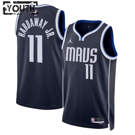 Dres Dallas Mavericks Tim Hardaway JR 11 Jordan 2022-23 Statement Edition Navy Swingman - Dječji